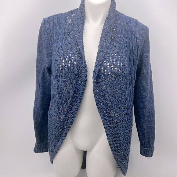 Eddie Bauer blue cocoon long sleeve sweater size TL - Picture 1 of 6